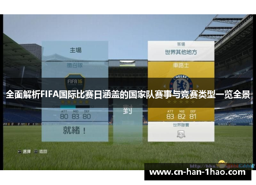 全面解析FIFA国际比赛日涵盖的国家队赛事与竞赛类型一览全景 全面解析FIFA国际比赛日涵盖的国家队赛事与竞赛类型一览全景